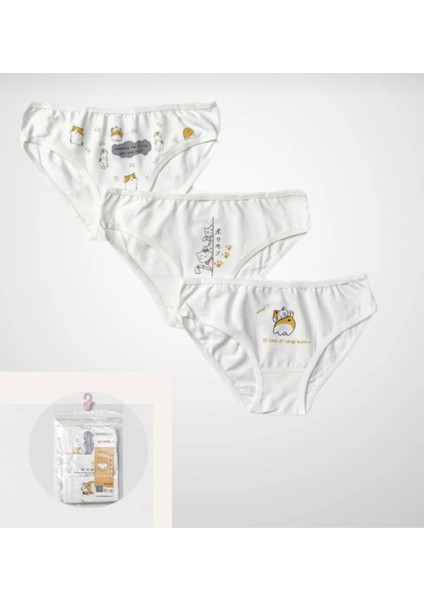 Kız Çocuk Slip Çamaşır Set 3'lü