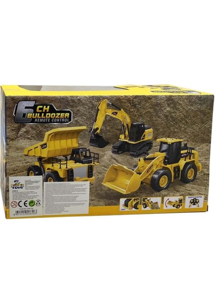 Seçtim Aldım Kumandalı Bulldozer Z6810A 6ch F/f R/c 40MHZ USB 1:24 Işıklı 3+