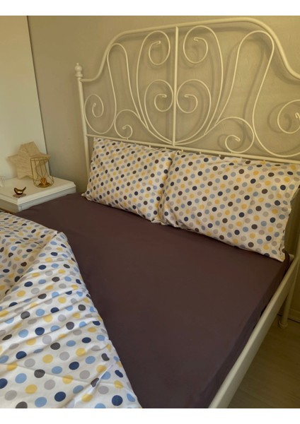 Koyu Gri Renkli Lastikli Çarşaf