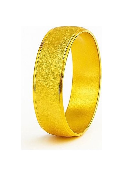 Altın Kaplama Kumlu Desen Bilezik 2 cm