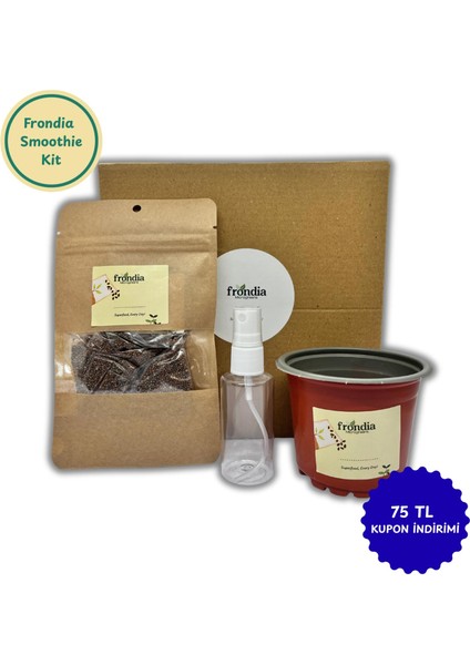 Smoothie Mikro Yeşillik (Microgreens) & Mikro Filiz Yetiştirme Kiti – Evde Süper Gıda Deneyimi (4 Tohumlu Set)