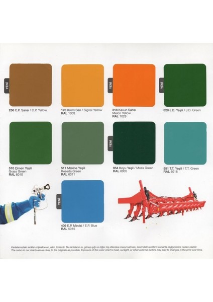 Endüstriyel Boya Ral 5017 15 kg modelleri