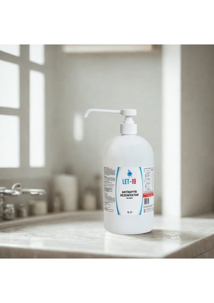 Let 19 1 Litre Alkolsüz Hipokloröz El-Yüz-Cilt Dezenfektanı (Pompa Kapaklı)