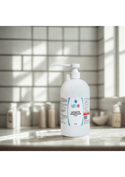 Let 19 1 Litre Alkolsüz Hipokloröz El-Yüz-Cilt Dezenfektanı (Pompa Kapaklı)