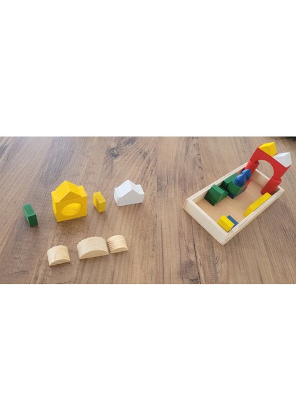 Ahşap geometrik şekill oyuncak