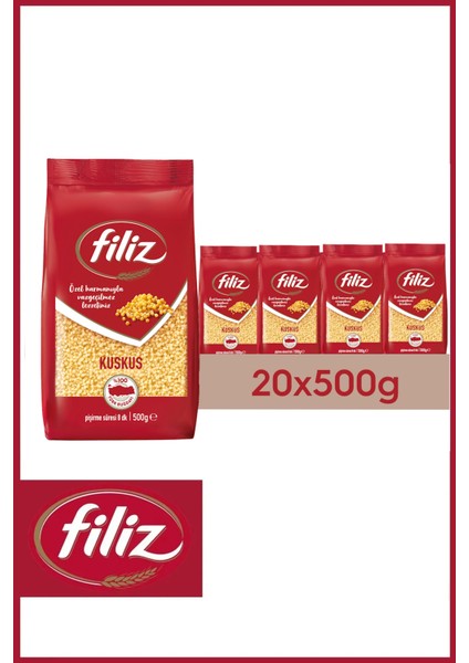 Kuskus Makarna 500 gr x 20 Adet