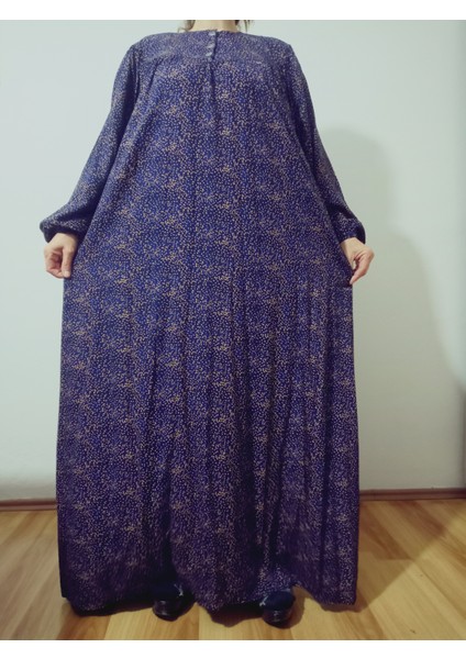 Robadan Uzun Kollu %100 Viskon Basma Çiçekli Anne Elbise, Namaz Elbisesi fırsatları