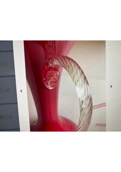 33 cm Yüksekliğinde Avrupa Cam Sürahi Vazo indirimleri