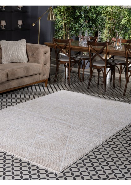 Geometrik Etnik Desenli Makine Halısı – Bej | Salon, Mutfak, Yolluk, Yatak Odası, Oturma Odası – Nmd-02 Nmd-02 fiyatları