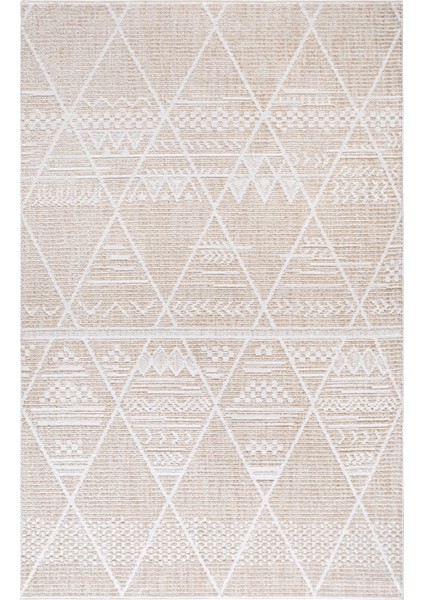 Geometrik Etnik Desenli Makine Halısı – Bej | Salon, Mutfak, Yolluk, Yatak Odası, Oturma Odası – Nmd-02 Nmd-02 indirimleri