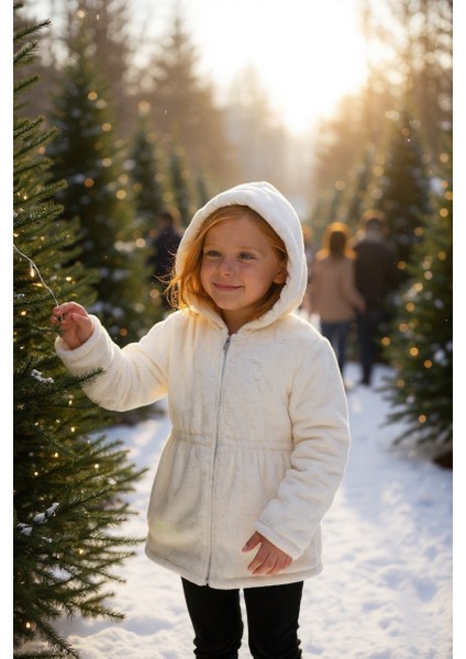 Peluş Kız Çocuk Mont modelleri