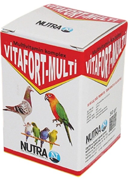 Vitafort - Multi Tüm Kafes Kuşları Için Multivitamin 50 gr