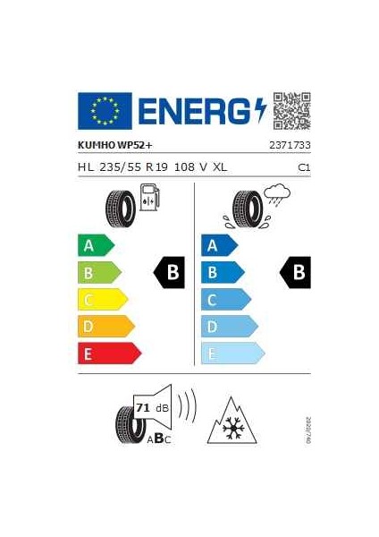 235/55R19 108V Xl Wintercraft WP52+ Ev Kış Oto Lastiği ( Üretim YILI:2025 ) fırsatları