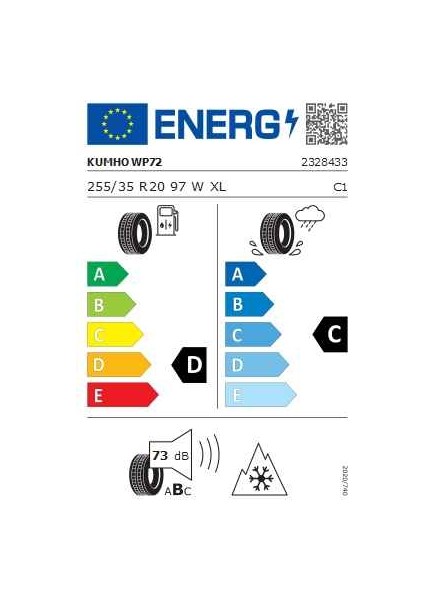 255/35R20 97W Xl Wintercraft WP72 Kış Oto Lastiği ( Üretim YILI:2025 ) fırsatları