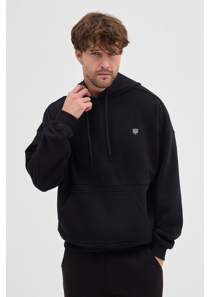 Unisex Rahat Bol Kesim "Vyral" Kapüşonlu Sweatshirt fiyatları