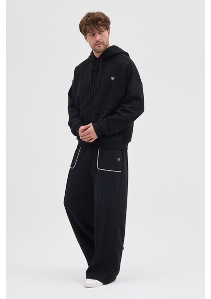 Unisex Rahat Bol Kesim "Vyral" Kapüşonlu Sweatshirt