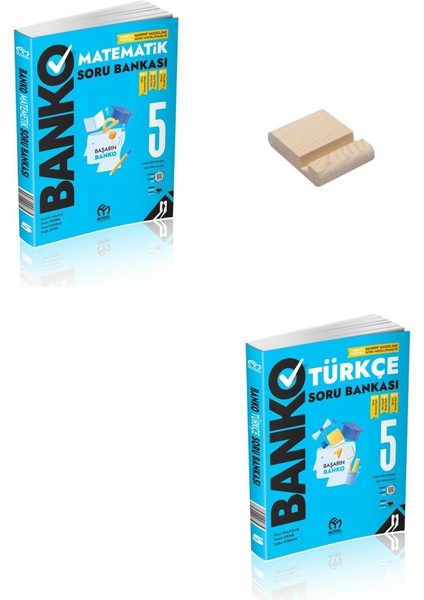 5. Sınıf Banko Matematik ve Türkçe Soru Bankası + Telefon Standı