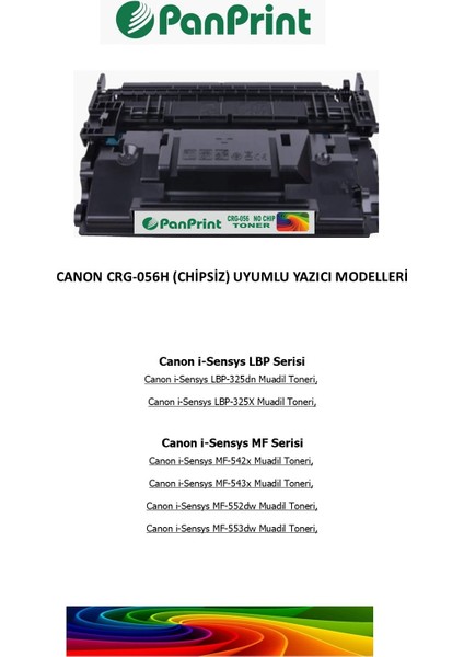 Canon I-Sensys MF-542X Muadil Toner (Chipsiz) Extra Yüksek Kapasiteli 20000 Sf. fiyatları
