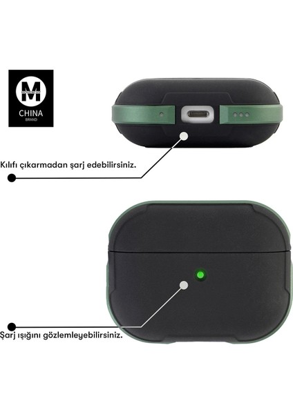 Zeroshop Movenchy Airpods 3 (3.nesil) Mo-A8 Armor Kılıf - Siyah fırsatları