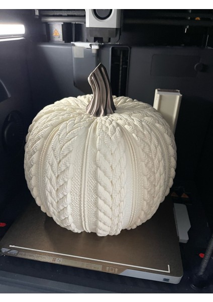 Dekoratif Bal Kabağı, Örgü Desenli Modern Bal Kabağı Figürü, Halloween Dekoru modelleri
