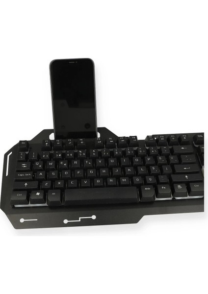 Zeroshop Konfulon V1 Rgb Işıklı Metal Yüzey Türkçe Q Kablolu Gaming Klavye fırsatları