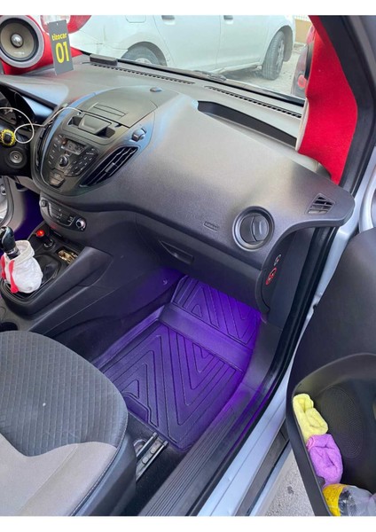 Ford Courier 2014-2023 4d Araca Özel Havuzlu Paspas Takımı (Karbon) modelleri