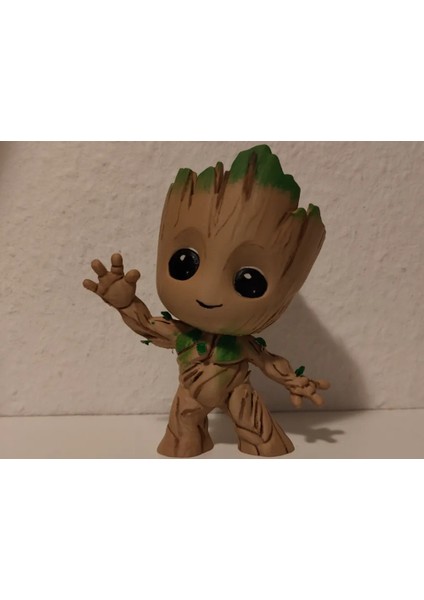 Baby Groot Dekoratif Figür ve Mini Vazo – 3D Koleksiyon ve Ev Dekoru | CRAFTSY3D | Premium Pla Baskı | Masa Üstü Aksesuar ve Hediye