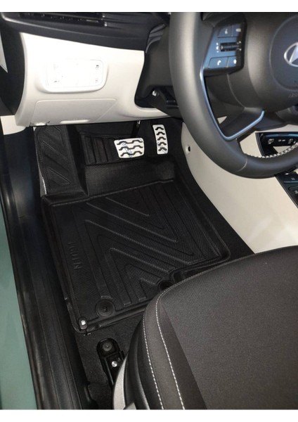 Hyundai I20 2020+ 4d Araca Özel Havuzlu Paspas Takımı (Karbon)