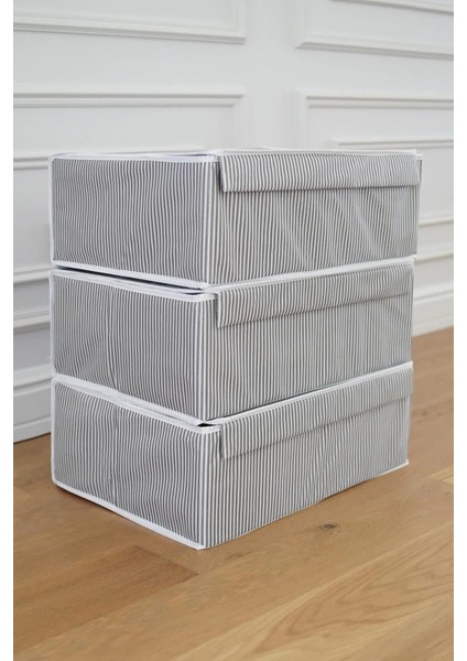 Alas (3 Adet ) Çok Amaçlı Kapaklı Düzenleyici Kutu Baza Hurç 50X40X19 cm fırsatları