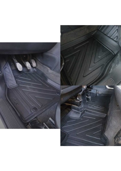 Volkswagen Golf 7 2012+ Araca Özel Üretim 4d Havuzlu Paspas Takımı (Karbon) indirimleri