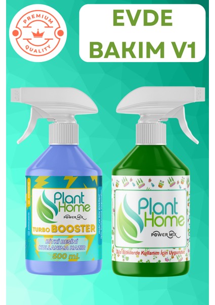 Evde Bakım V3 Paket – Genel Bitki Besini + Turbo Booster