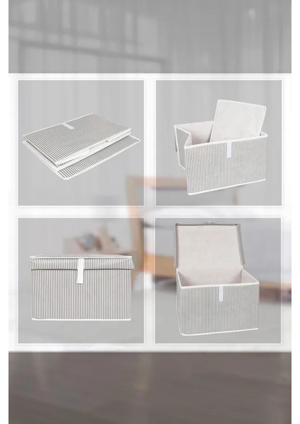 (5 Adet) Alas Çok Amaçlı Kapaklı Kutu Saklama Kutusu Mini Boy Tela 40*30*26 cm indirimleri
