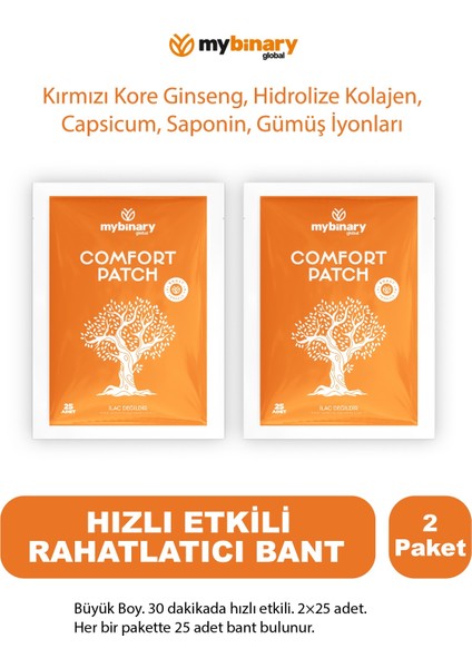 Hızlı Etkili Isı Bandı Doğal Ginseng Bandı Uzun Süreli Etki 50 Bant