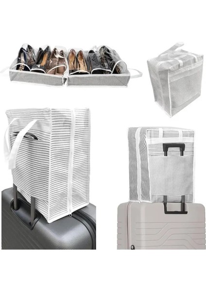 (2 Adet)Bavul Içi Düzenleyici Ayakkabı Saklama/taşıma Çantası Valize Asılabilir 40*35*22 cm fiyatları