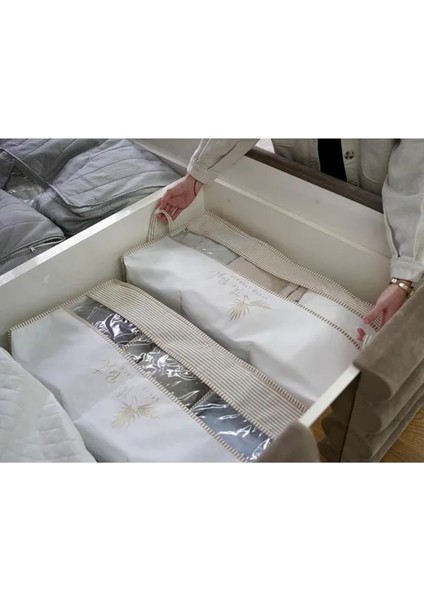 (3 Adet) Pencereli Baza Hurç Baza Altı Düzenleyici Hurç 70*32*30 cm