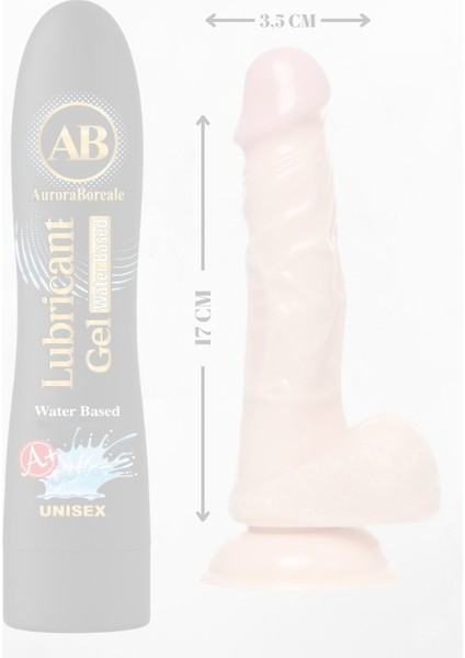Aşkındeposu A B Muz Aromalı Yenilebilir Kayganlaştırıcı Jel 125ML 17 cm Silikon Dildo XWT8T5RQW9RL