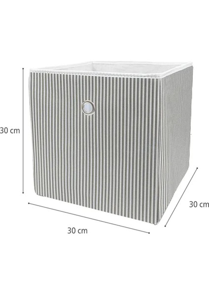 Alas Raf Organizer Kutu Seti (30*30*30 Cm) Yeni Sezon Nano Teknoloji Su Geçirmez Kumaş Gri modelleri