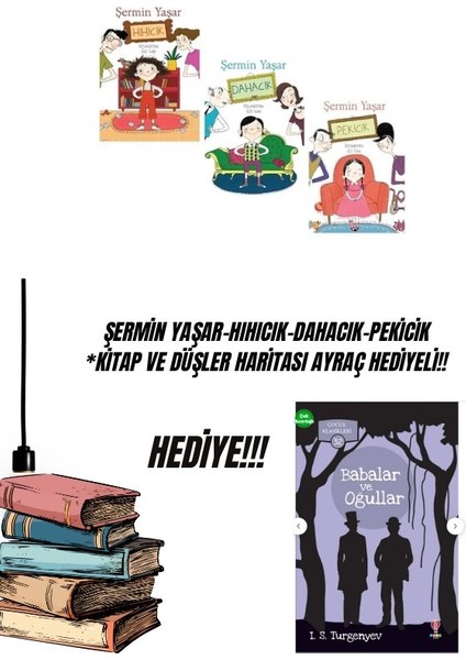 Şermin Yaşar-Hıhıcık-Dahacık-Pekicik *kitap ve Düşler Haritası Ayraç Hediyeli!!