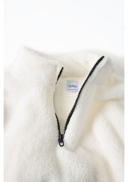 Erkek Yaka Fermuarlı Tarçın Pelüş Sweat fırsatları
