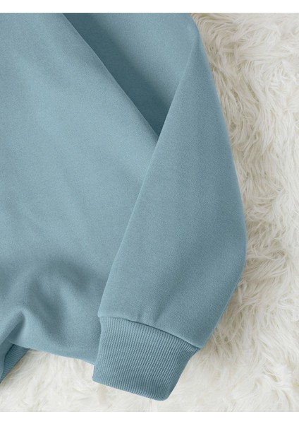 Unisex Basket Baskılı Bisiklet Yaka Sweatshirt fırsatları