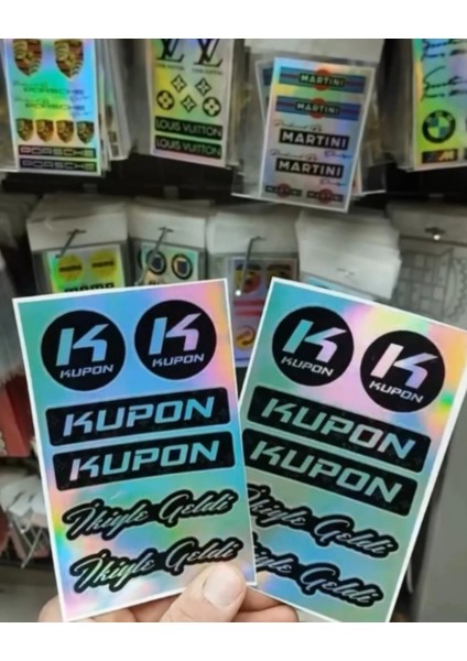 Kupon Sticker Tekli 1 Adet