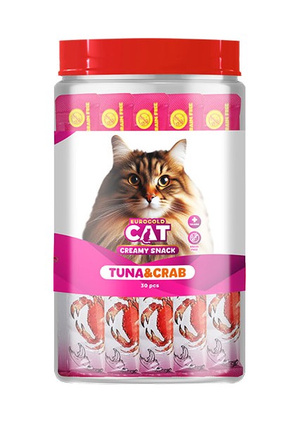 Zeroshop Eurogold Cat Sıvı Kedi Ödülü Ton - Yengeç 30X15GR