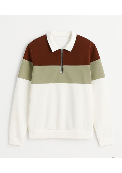 Yarım Fermuar Polo Yaka Sweatshirt fiyatları