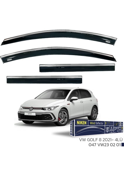 Volkswagen Golf 8 Kromlu Cam Rüzgarlığı 2021 Model ve Sonrası