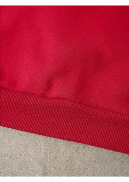 Unisex Kadın/erkek Paris Özel Renkli Oversize Bisiklet Yaka Pamuklu Sweatshirt indirimleri