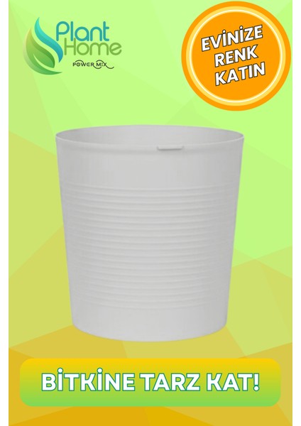 Gri 9.5 Litre Dekoratif Bitki Saksısı – Iç-Dış Mekan Bitkileri Için Uygun Saksı fırsatları