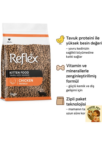 Tavuklu Yavru Kedi Maması 15KG