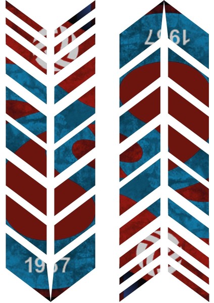 Kişiye Özel Isim Kan Grubu Etiketi Seti | Trabzonspor Tankpad ve Çamurluk Sticker Seti modelleri