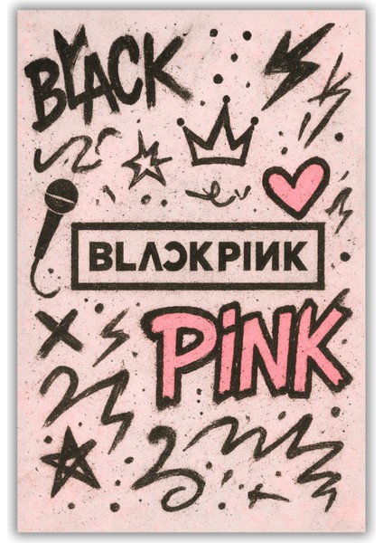 Blackpink Kız Çocuk Halısı Pembe Dijital Baskı Dokuma Kaymaz Taban Yıkanabilir Antialerjik Genç Kız Halısı fiyatları