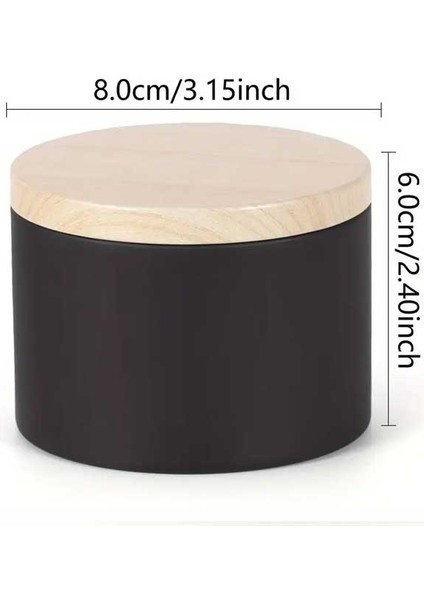 15 Adet Siyah Teneke Metal Mum Kavanozu Ahşap Görünüm Kapak, Dıy Ev Dekorasyonu, Saklama Kase indirimleri